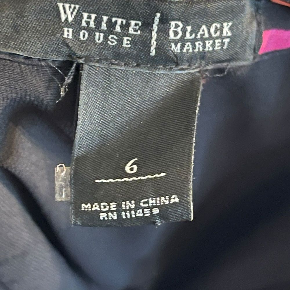 Chic Strapless White House Black Market Dress Size 6 - Picture 6 of 7